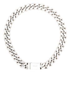 Saint Laurent collier à détail de chaîne - Argent