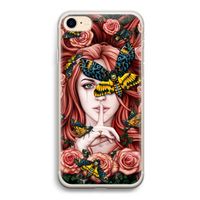Lady Moth: iPhone 7 Transparant Hoesje Lady Moth: iPhone 7 Transparant Hoesje