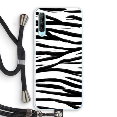 Zebra pattern: Huawei P Smart Pro Transparant Hoesje met koord