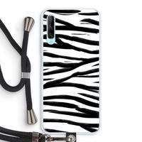 Zebra pattern: Huawei P Smart Pro Transparant Hoesje met koord