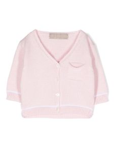 La Stupenderia cardigan à col v - Rose