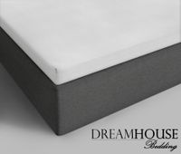 Dreamhouse Topper Hoeslaken Katoen Wit-180 x 220 cm - thumbnail