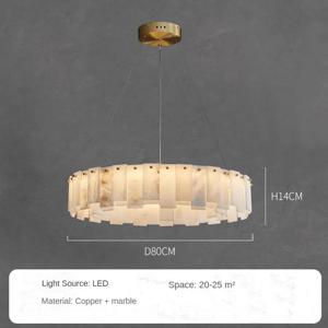 LumiMarble | Elegante Marmeren & Koperen Hanglamp