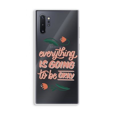 Optimistic flower girl: Samsung Galaxy Note 10 Plus Transparant Hoesje