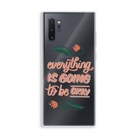 Optimistic flower girl: Samsung Galaxy Note 10 Plus Transparant Hoesje