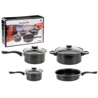 Redcliffs Camping/Outdoor/Reis pannenset aluminium - 7-delig