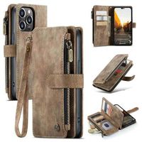 Caseme C30 Multifunctioneel iPhone 14 Pro Max Portemonnee Hoesje - Bruin