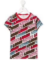 Lanvin Enfant t-shirt à logo imprimé - Rose Lanvin Enfant t-shirt à logo imprimé - Rose