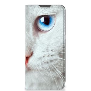 OnePlus 10 Pro Hoesje maken Witte Kat