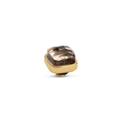 Melano Twisted Box Steentje Salmon Goud