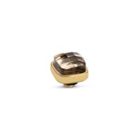 Melano Twisted Box Steentje Salmon Goud