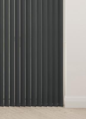 Verticale lamellen - Unishade zwart