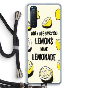 Lemonade: Sony Xperia 5 II Transparant Hoesje met koord
