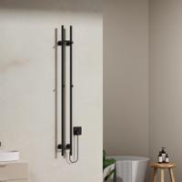 Elektrische staafhanddoekradiator Belrad Rod | 150x13 cm | 120 watt | Mat zwart