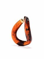 BEATRIZ PALACIOS grand bijou d'oreille Magma Link - Marron