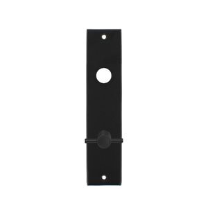 Intersteel Kortschild rechthoekig met toilet-/badkamersluiting 72/8mm - mat zwart