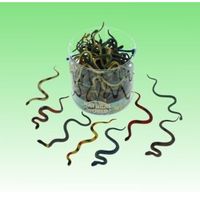 10x Plastic dieren slangen 15 cm   -