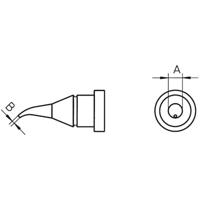 Weller LT-1X Soldeerpunt Ronde vorm, gebogen Grootte soldeerpunt 0.4 mm Inhoud: 1 stuk(s)