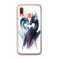 Yin Yang Dragons: Samsung Galaxy A20e Transparant Hoesje