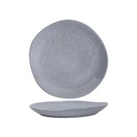Ontbijtbord woven textiel grijs Ø21cm