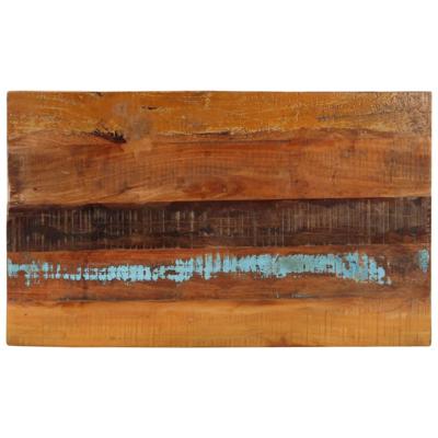 Tafelblad rechthoekig 25-27 mm 60x100cm massief gerecycled hout