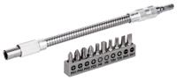 Bosch Accessoires 11-delige set flexibel metalen verlengstuk 200 mm, schroefbitset, PH1, PH2, PH3, PZ2, HEX4, HEX5, T20, T25, SL 0,6 x 4,5; 0,8 x 5,5 - thumbnail