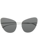 Mykita lunettes de soleil à monture ovale - Blanc