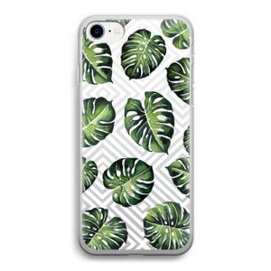 Geometrische jungle: iPhone SE 2020 Transparant Hoesje