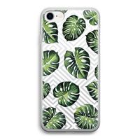 Geometrische jungle: iPhone SE 2020 Transparant Hoesje