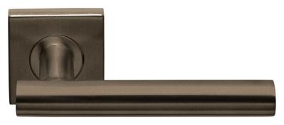 Formani deurkruk Basics LB7-19BSQ geveerd op vierkant rozet - brons