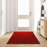Deurmat Rood en Zwart 120 x 350 cm Polyamide en PVC