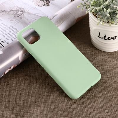 Effen kleur Liquid silicone shock proof volledige dekking Case voor Google pixel 4XL (groen)