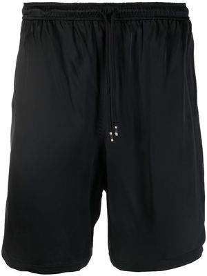 Laneus short en coton à taille élastiquée - Noir