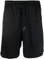 Laneus short en coton à taille élastiquée - Noir