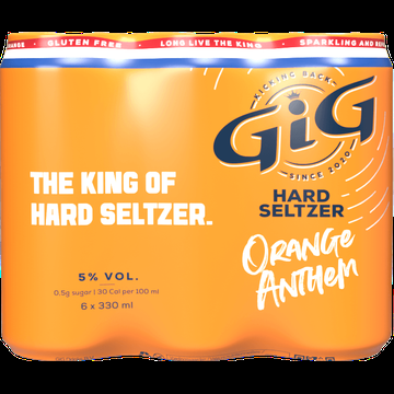 GiG Hard Lemonade 5% Orange 6 Stuks bij Jumbo