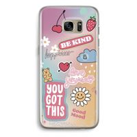 Positivity: Samsung Galaxy S7 Edge Transparant Hoesje