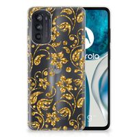 Motorola Moto G52/G82 TPU Case Gouden Bloemen - thumbnail