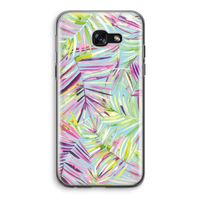 Tropical Palms Blue: Samsung Galaxy A5 (2017) Transparant Hoesje