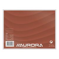 Systeemkaart Aurora 200x150mm lijn met rode koplijn 210gr wit 100 vel