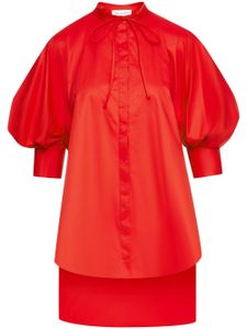 Oscar de la Renta blouse à détail de nœud - Rouge