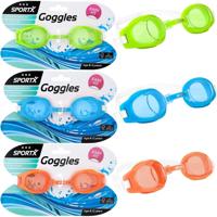 SportX Junior Zwembril 3 Sterren Groen/Blauw/Oranje Assorti