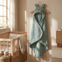 Wikkeldeken Jollein Bunny Sea Green