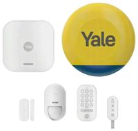 Yale slim alarm starterkit 6 elementen - Bedieningseenheid, Sirene, Toetsenbord, Afstandsbediening, Bewegingsmelder, Raam/deurmelder