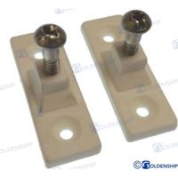 Accesorios para toldos GS72239 - SOPORTE LATERAL NYLON BLANCO (PACK 2