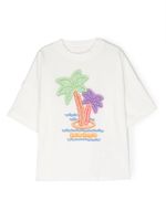 Palm Angels Kids t-shirt Neon Palms en coton - Blanc