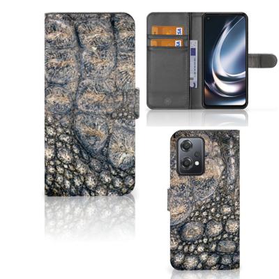OnePlus Nord CE 2 Lite | Telefoonhoesje | Met pasjeshouder | Krokodillenprint