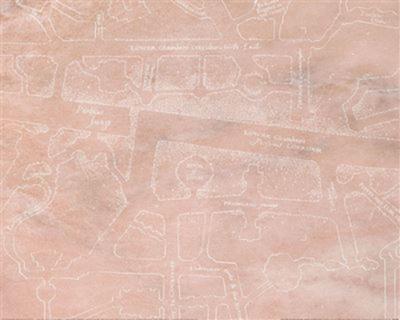 Kunstdruk Harry Potter Marauders Map Marble 40x50cm