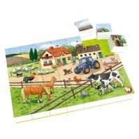 Hubelino blokpuzzel leven op de boerderij - 35st.