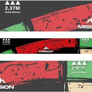 Mission Throw Line Oche Sticker Double Tops