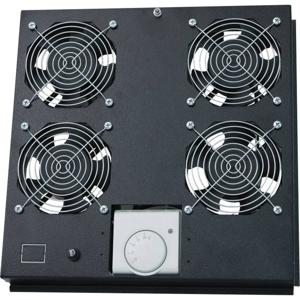 LogiLink FAS122B 19 inch 4 x Ventilator voor patchkast Zwart